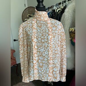 Vintage High Neck Blouse